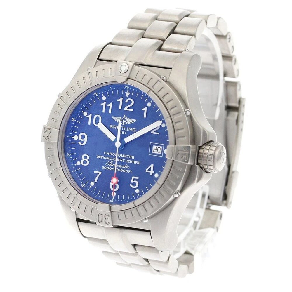 BREITLING Avenger Seawolf E17370 Date Navy Dial Automatic Men's Watch_897100